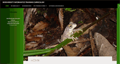 Desktop Screenshot of biodiversity-informatics-training.org
