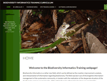 Tablet Screenshot of biodiversity-informatics-training.org